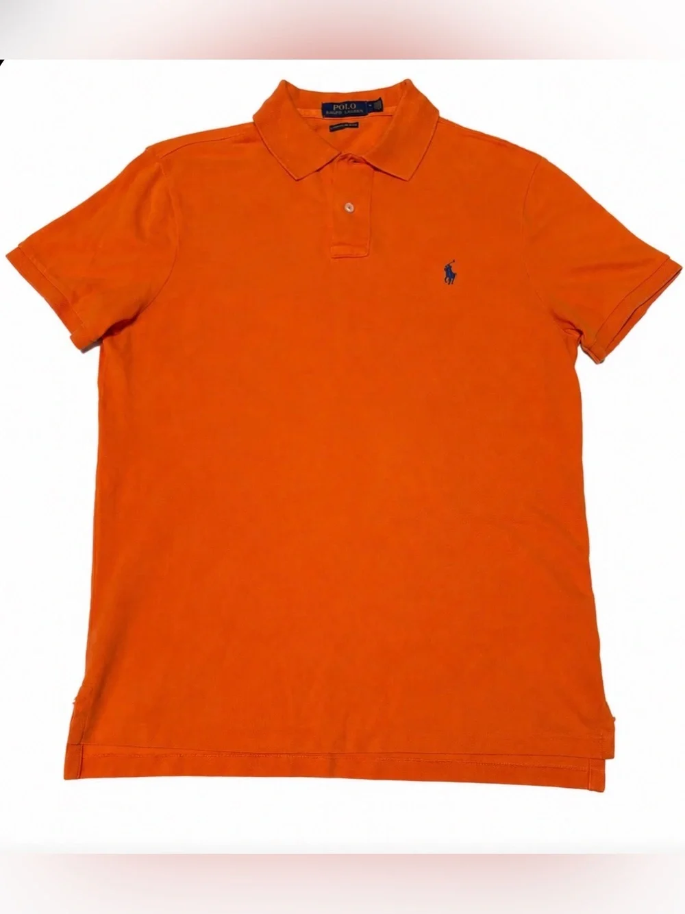 Polo Ralph Lauren Custom Slim Fit Men's M Orange Polo Shirt
